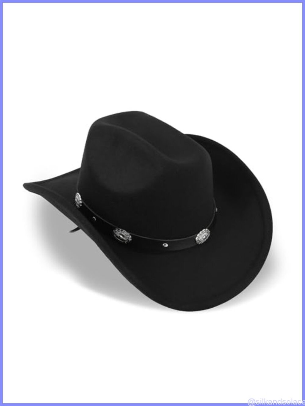 Western Cowboy Hat Rhinestone Tassel Band Adjustable One Size Women